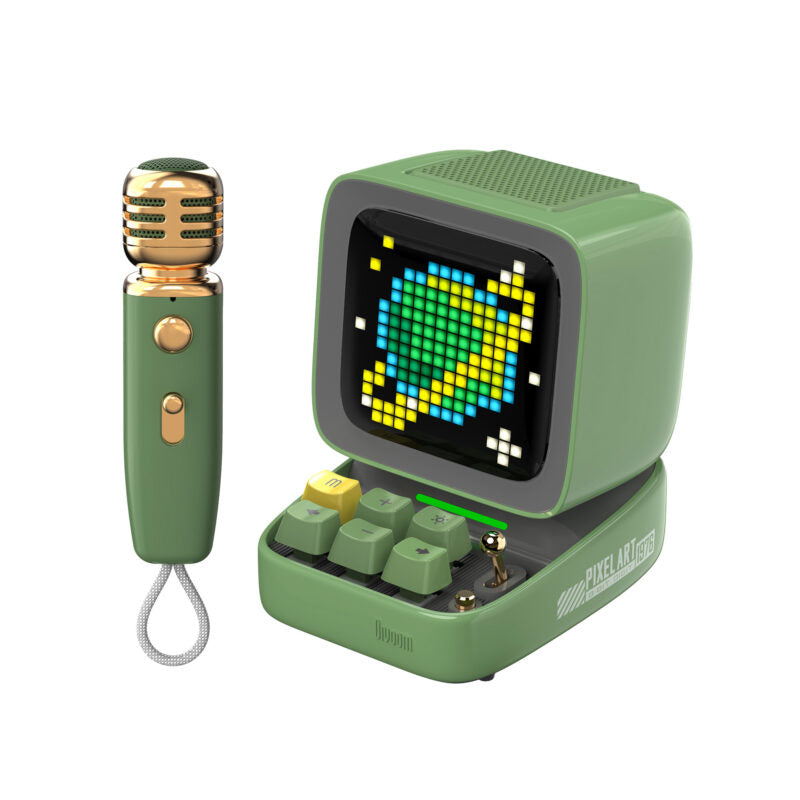 Enceinte + Micro Bluetooth avec Ecran - Ditoo Mic Vert