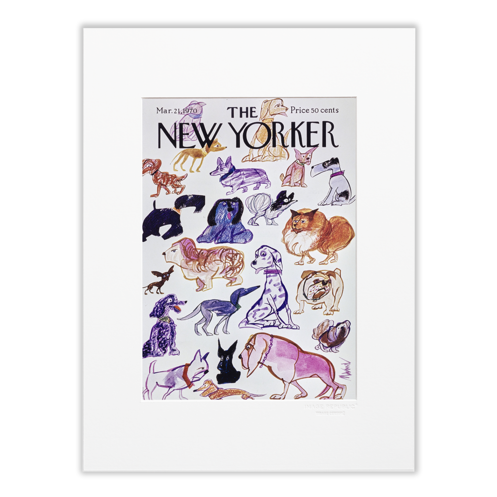 Affiche The Newyorker 286 - Variety of breeds of dog mahood