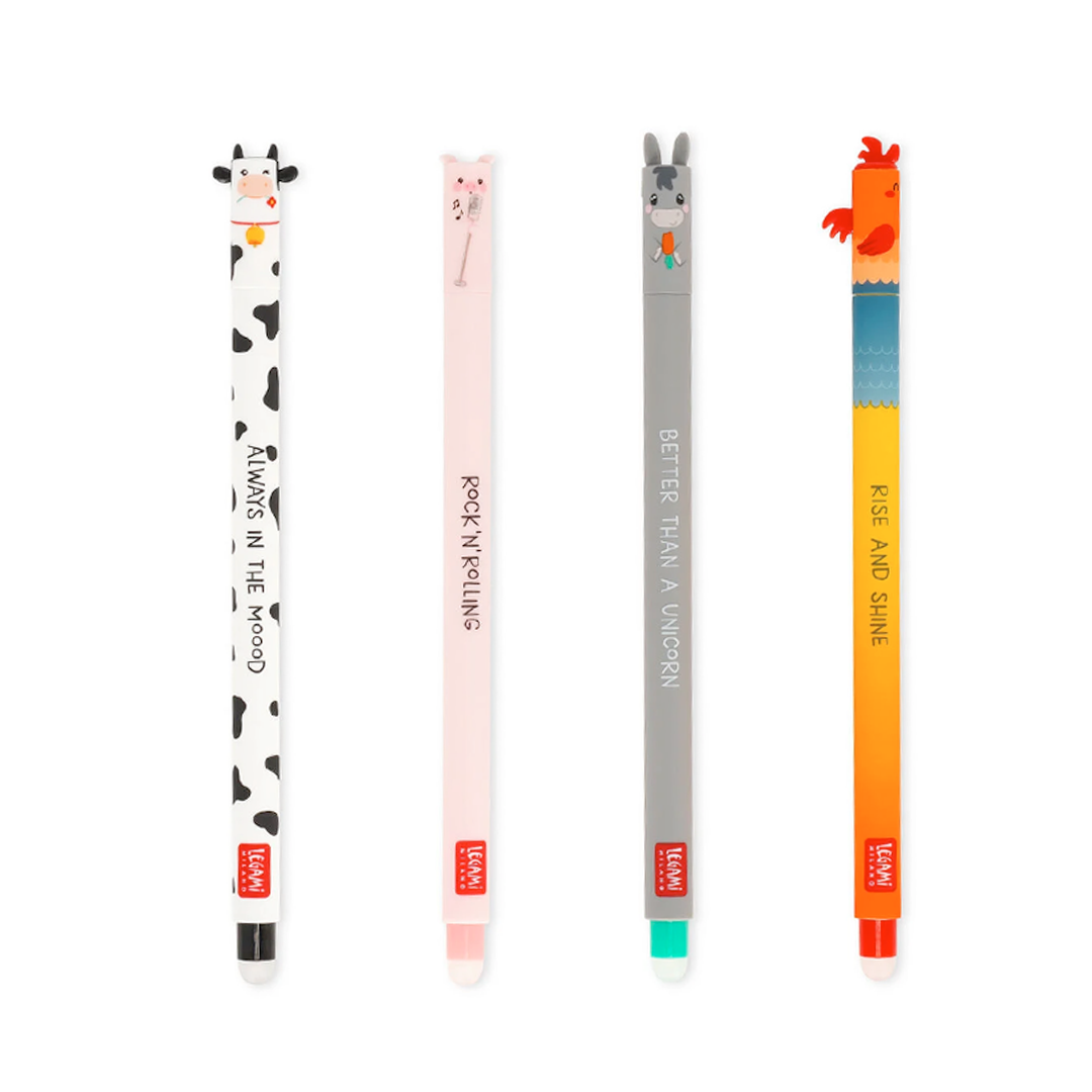 Legami set de 4 Stylos Gel Effaçable 0.7mm