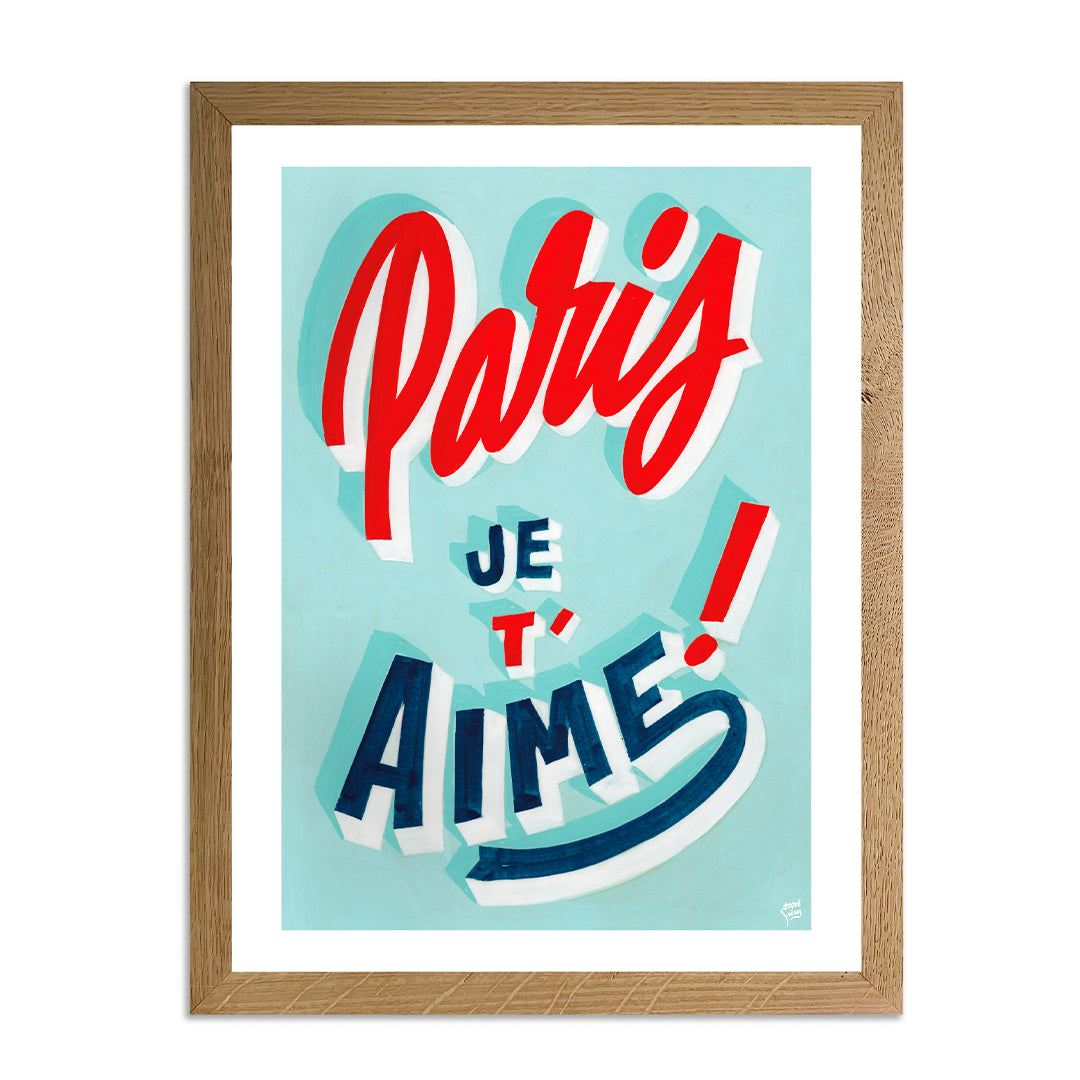 Affiche Frères Toqué - Paris je t'aime