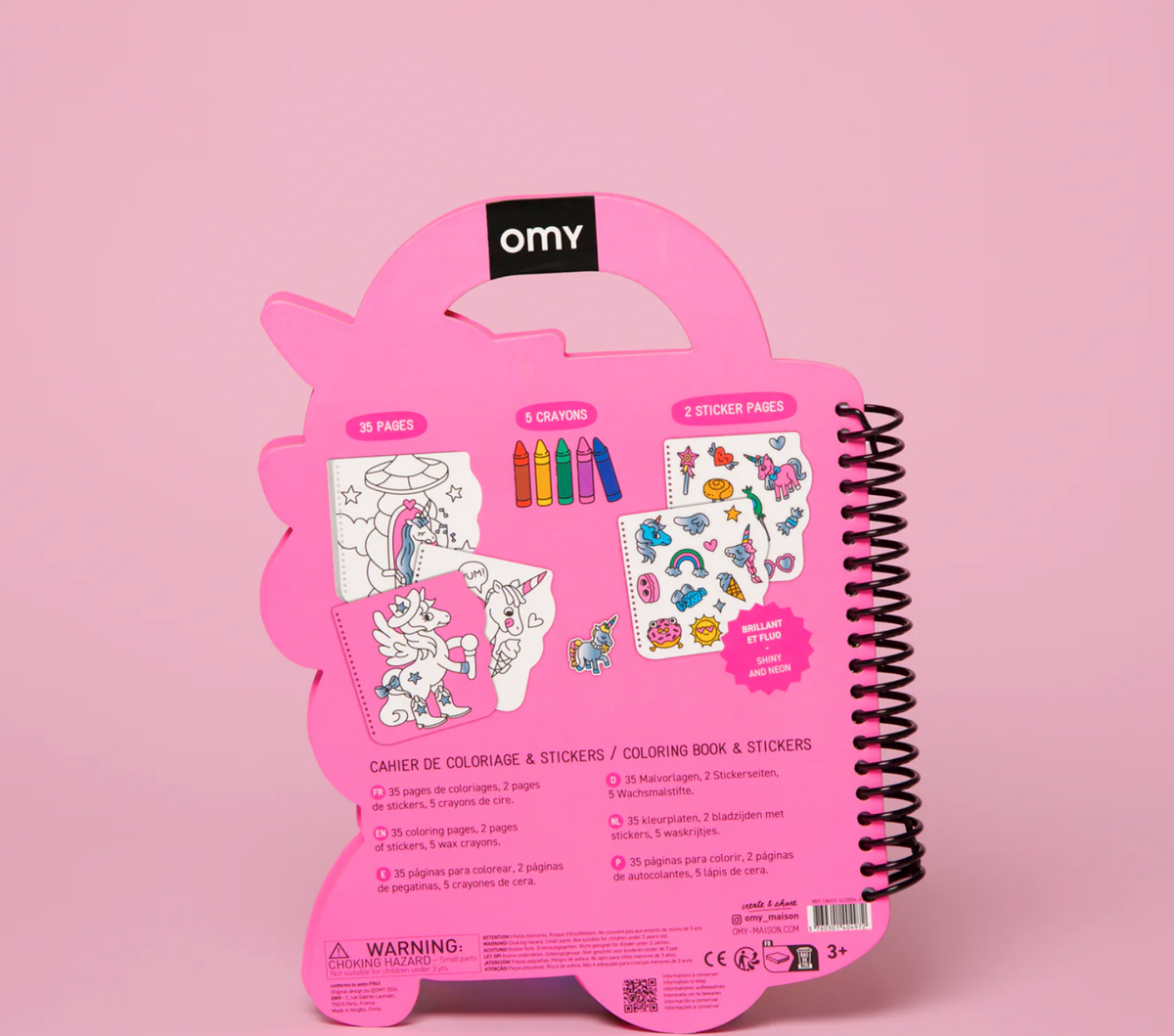 OMY Super coloring & stickers book - Lily