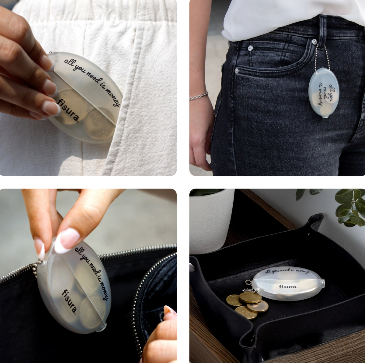 Petit porte-monnaie retro - All you need is money