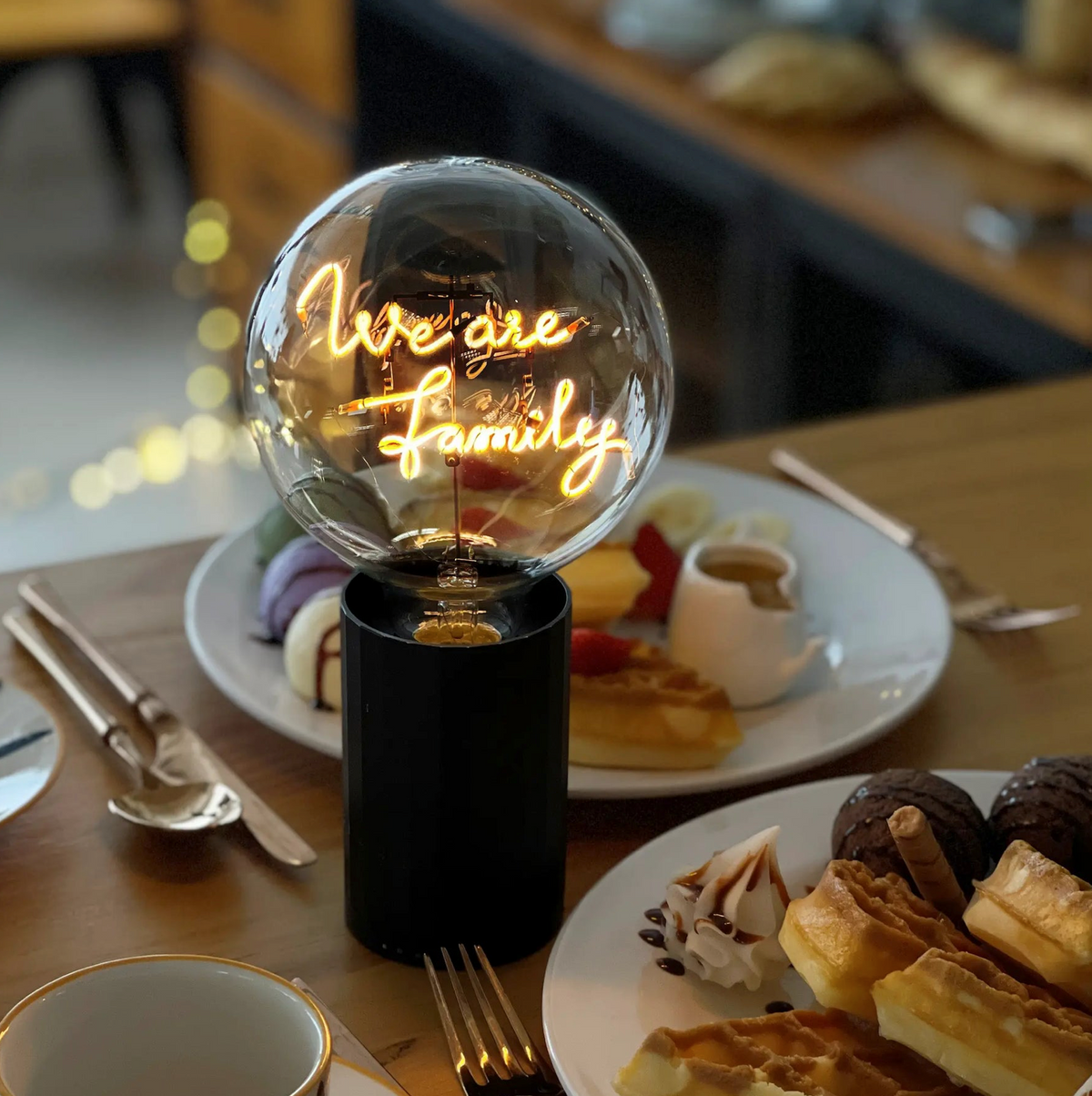 Ampoule We are family - pour socle portable sans fil