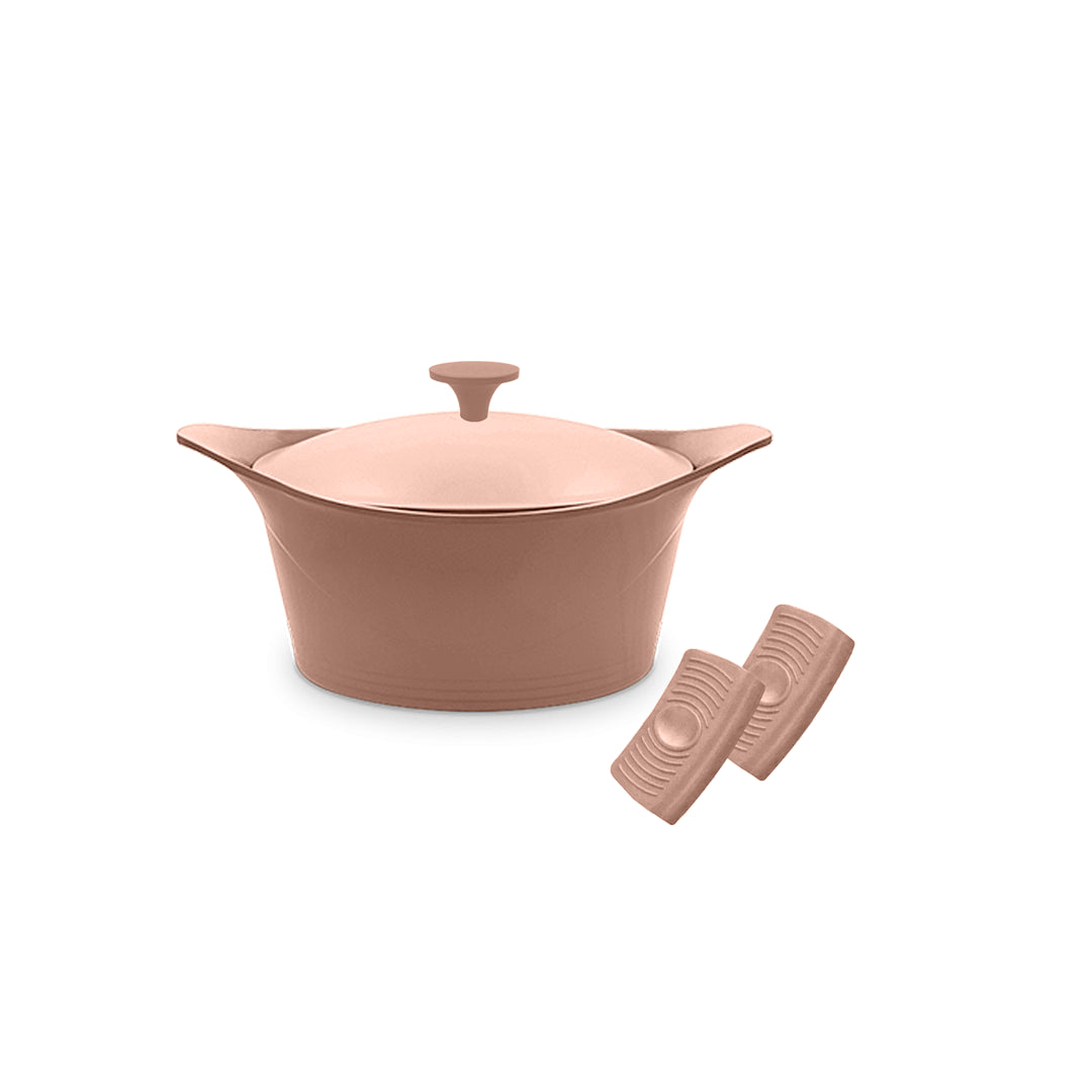 Cookut Cocotte ma jolie cocotte ø 24 cm + Maniques - Guimauve