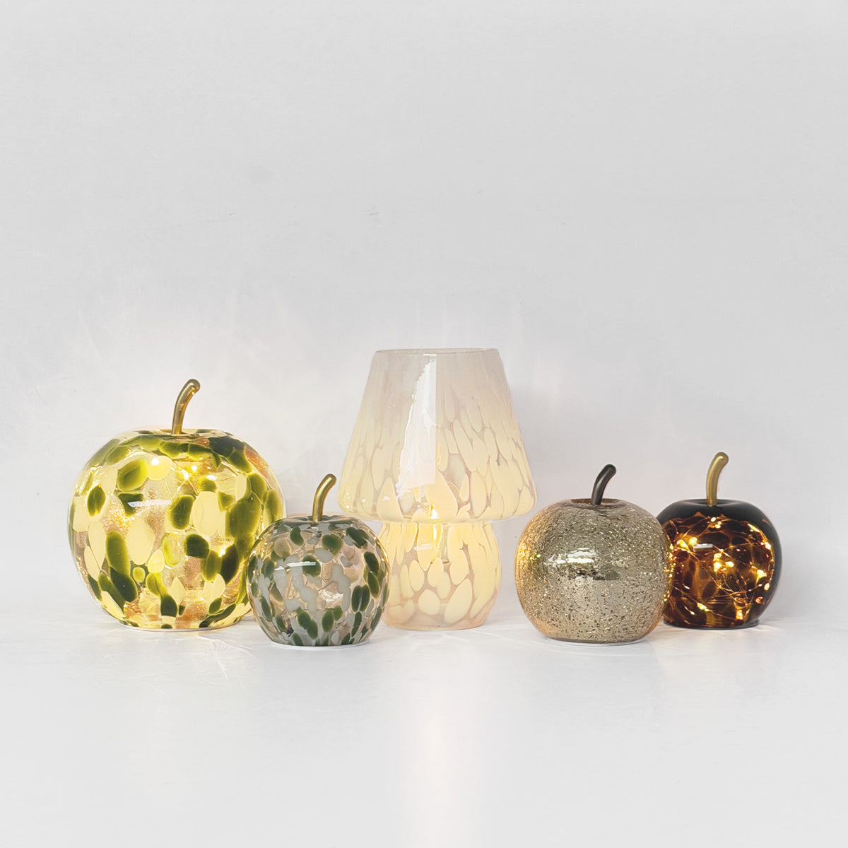 Décoration lumineuse pomme LED tachetée