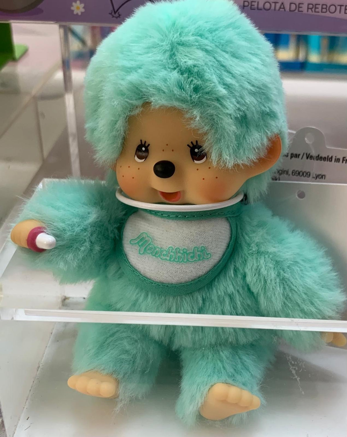 Peluche Monchhichi fluo