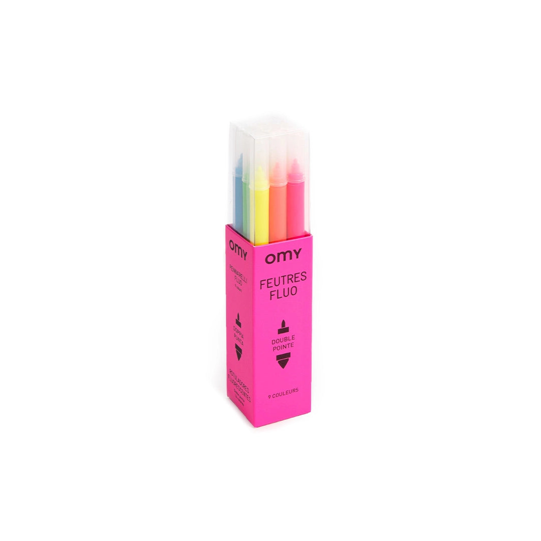 OMY 9 feutres fluo