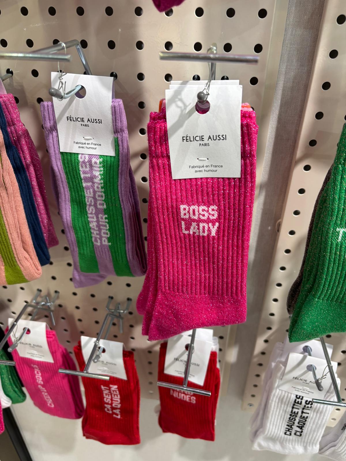 Chaussettes paillettes - Boss lady 36/40