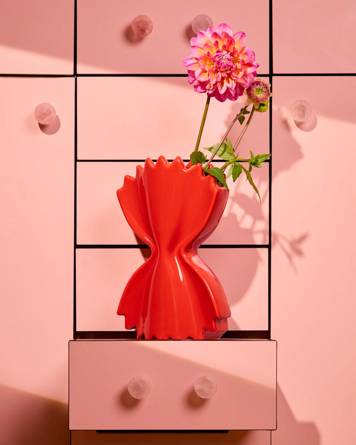 Vase Pasta rouge