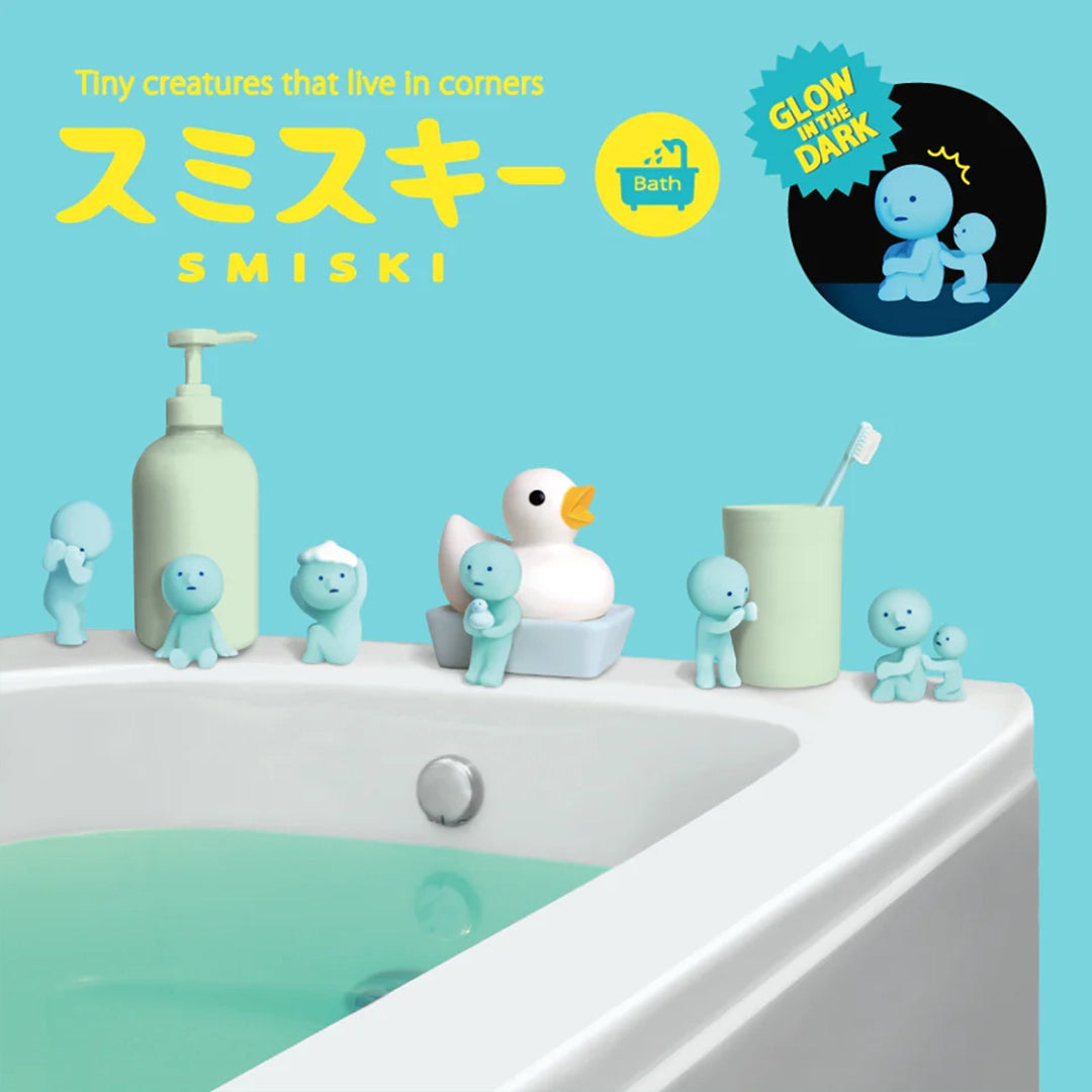 Figurine Smiski Bath Série Salle de Bain lumineuse dans l'obscurité