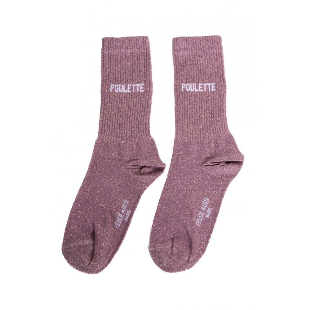 Chaussettes Félicie Aussi à paillettes - poulette