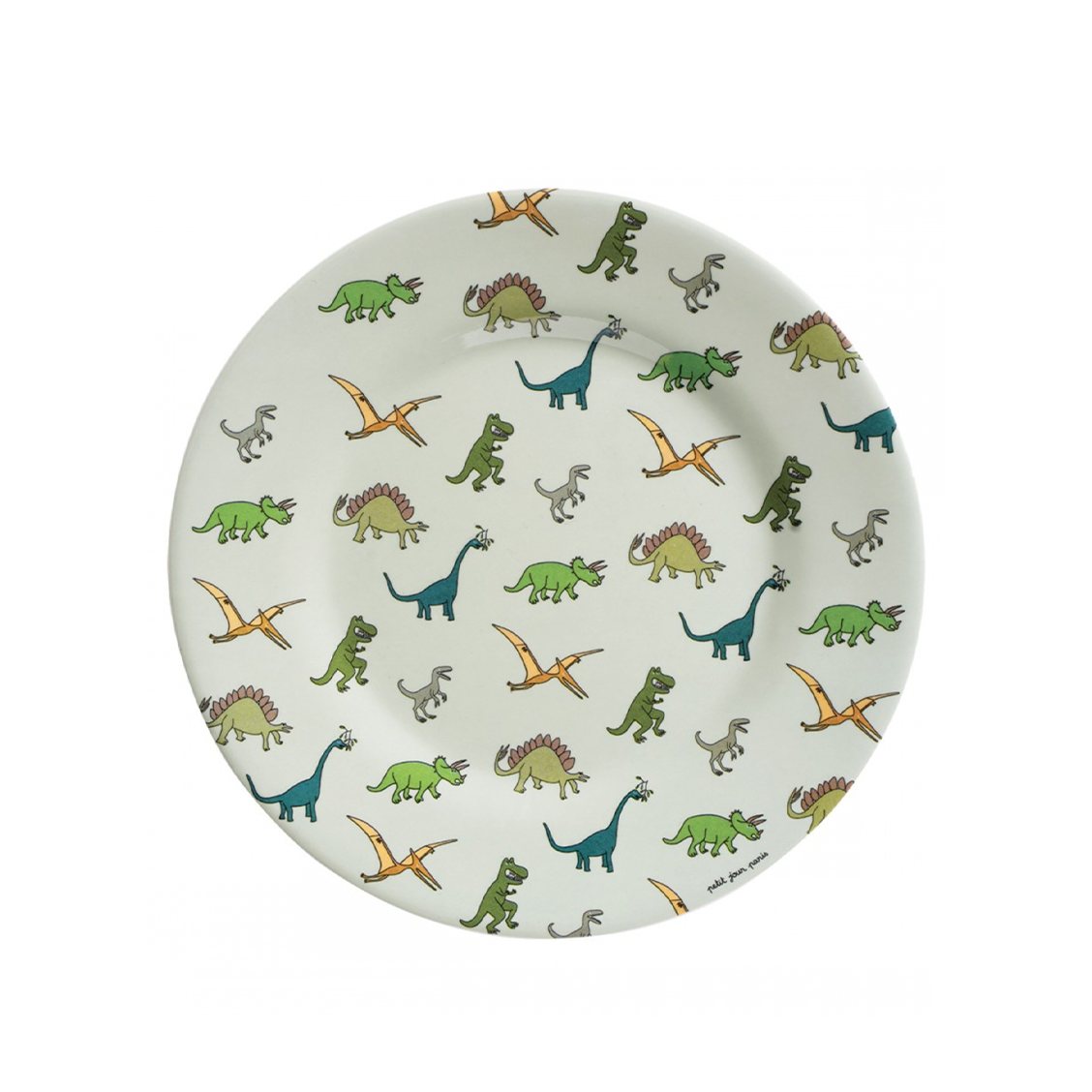 Petit Jour Assiette à dessert - Les Dinosaures