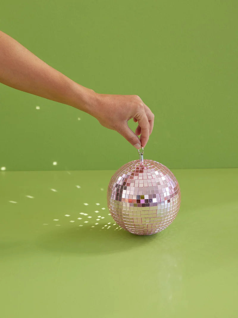 Boule disco M - rose