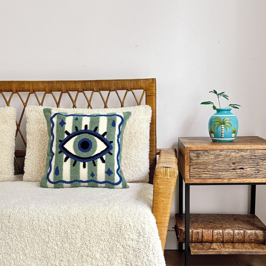 Coussin Influence - Oeil bleu