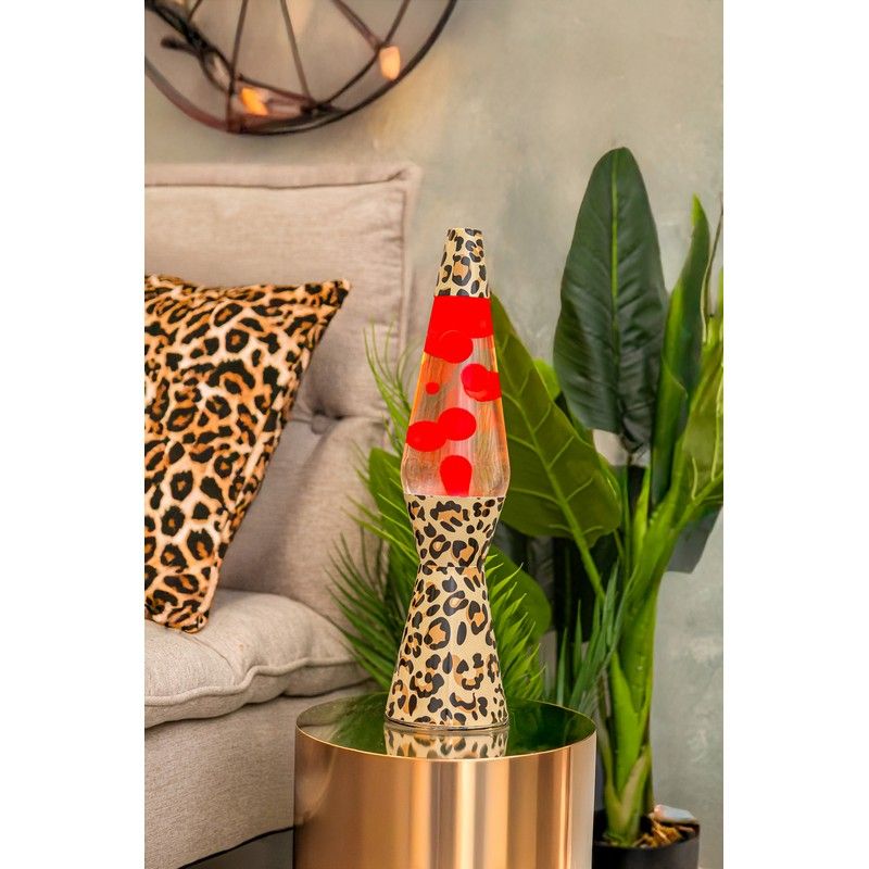 Lampe à lave h.40cm - Cheetah