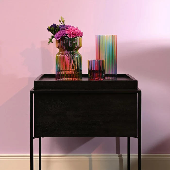 Vase wave h.19 cm - multicolore