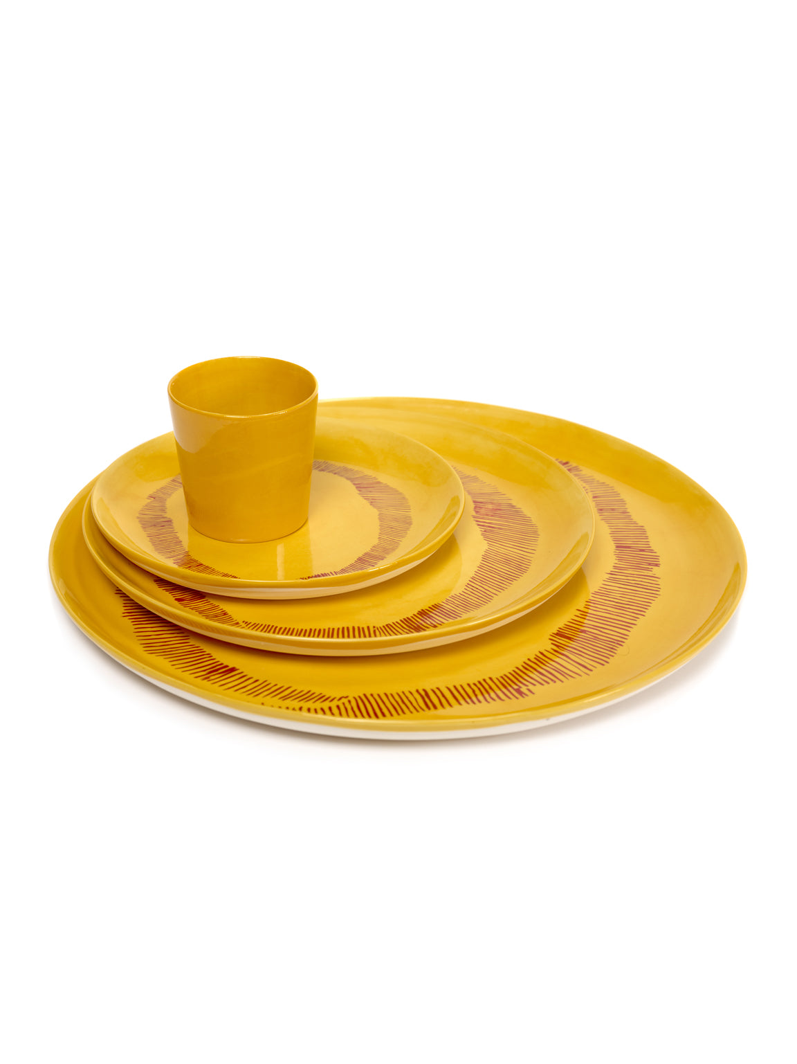 Serax Assiette Ø 19 cm - Feast : Yellow Swirl
