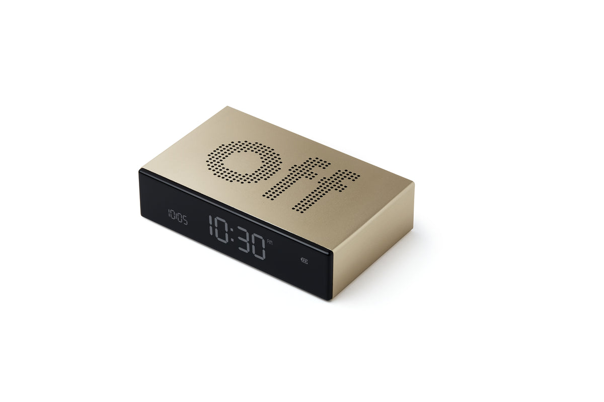 Réveil Lexon Flip Premium - Or