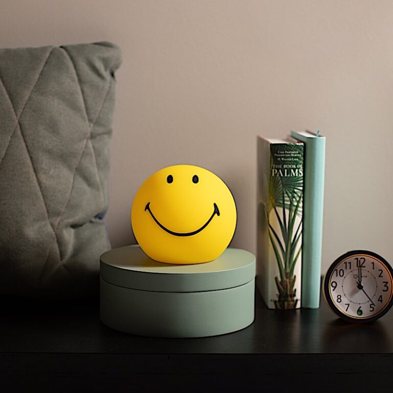 Mini Veilleuse LED H.16.5 cm - Smiley
