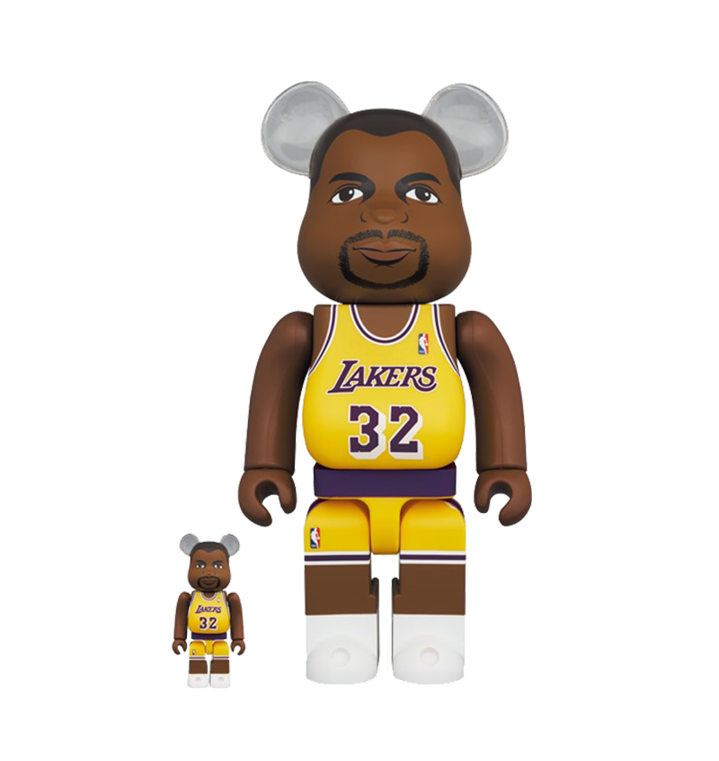 BEARBRICK 400% + 100% MAGIC JOHNSON