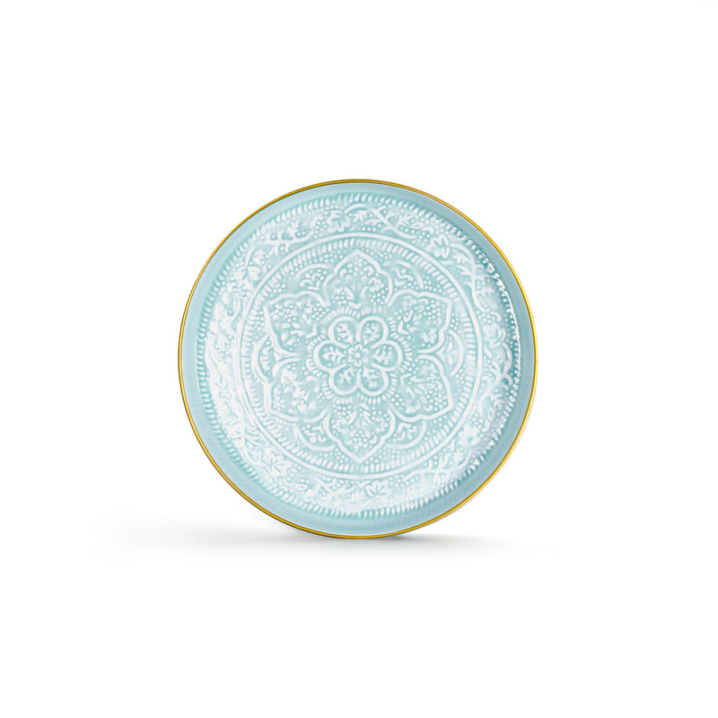 Plateau Berbère Ø 35 cm - bleu clair