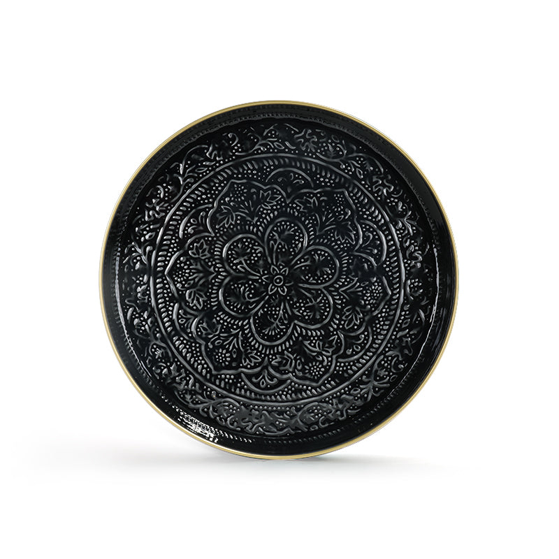 Plateau Berbère Ø 45 cm - noir