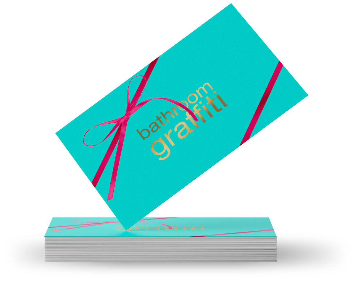 Carte Cadeau Bathroom Graffiti