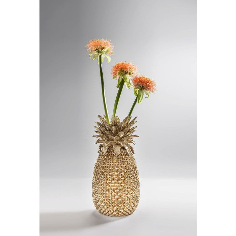 Vase Ananas h.50 cm doré