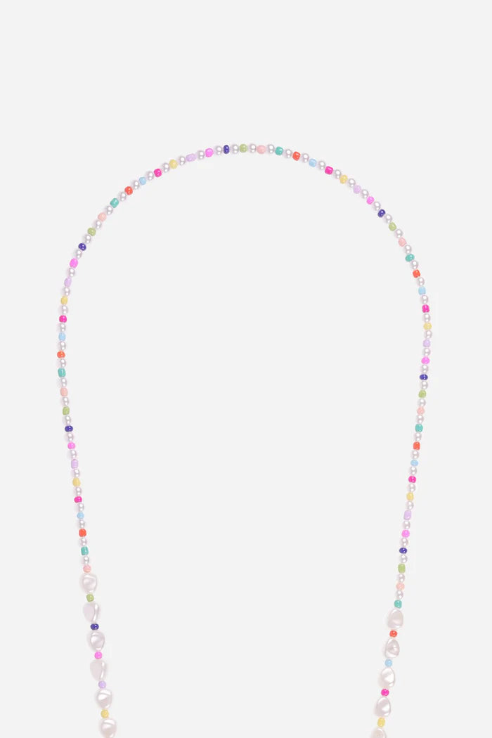 Chaîne de téléphone Anael - perles multicolores