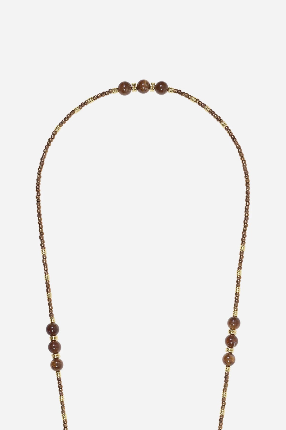 Chaîne de téléphone Iris - Perles bronze
