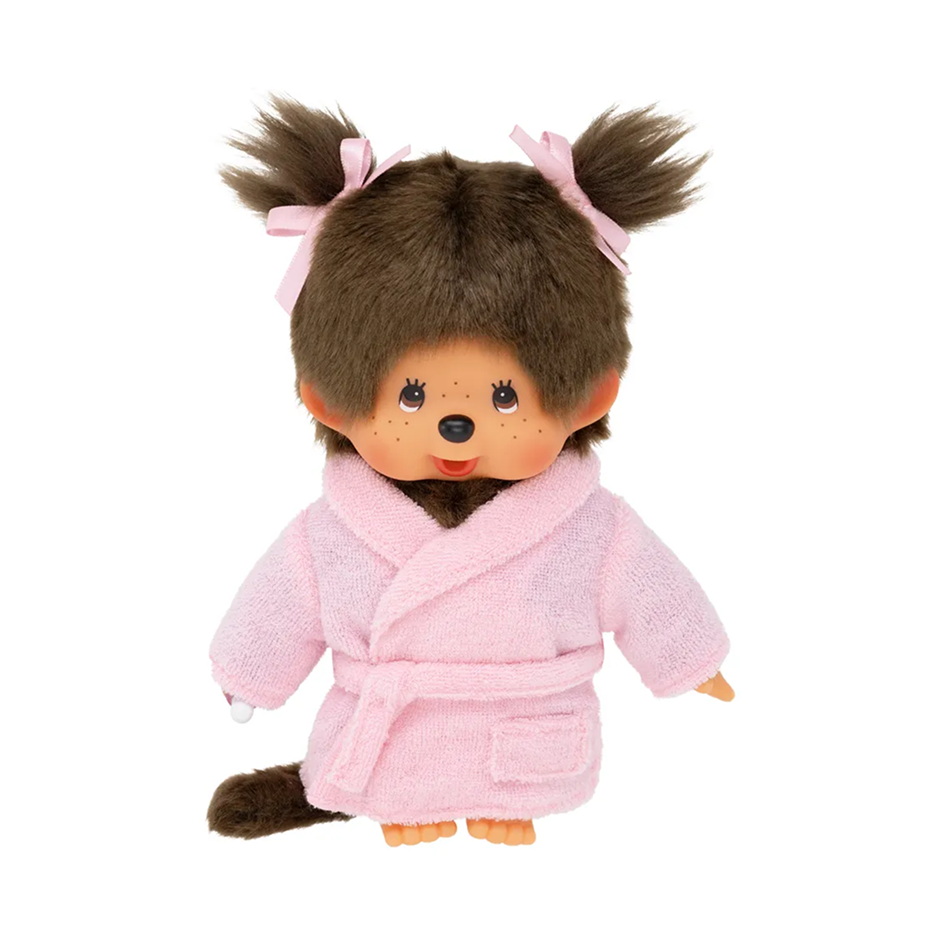 Peluche Monchhichi peignoir