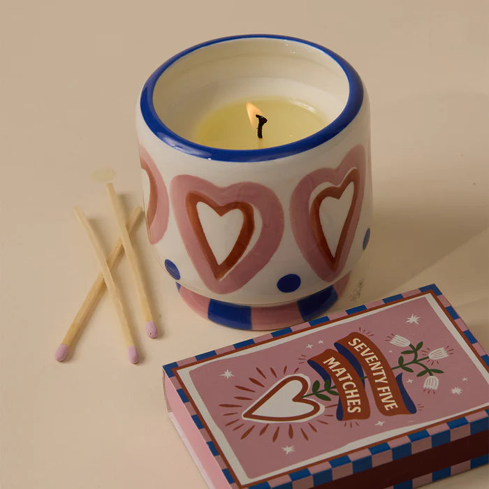 Boite allumettes Adopo -  pink hearts