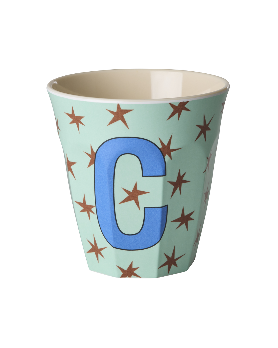 Gobelet Lettre mélamine Stars
