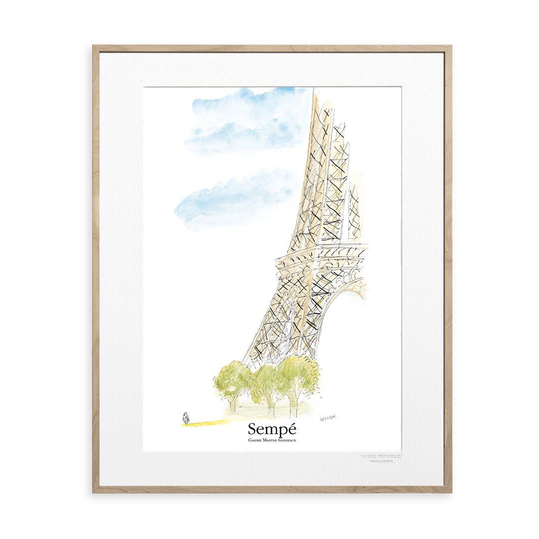 Affiche Sempé - Tour Eiffel