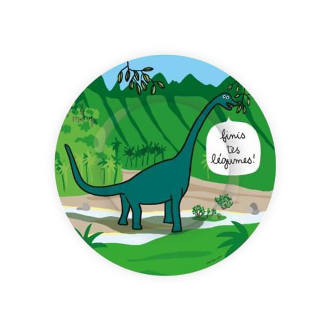 Petit Jour Assiette à dessert - Les Dinosaures