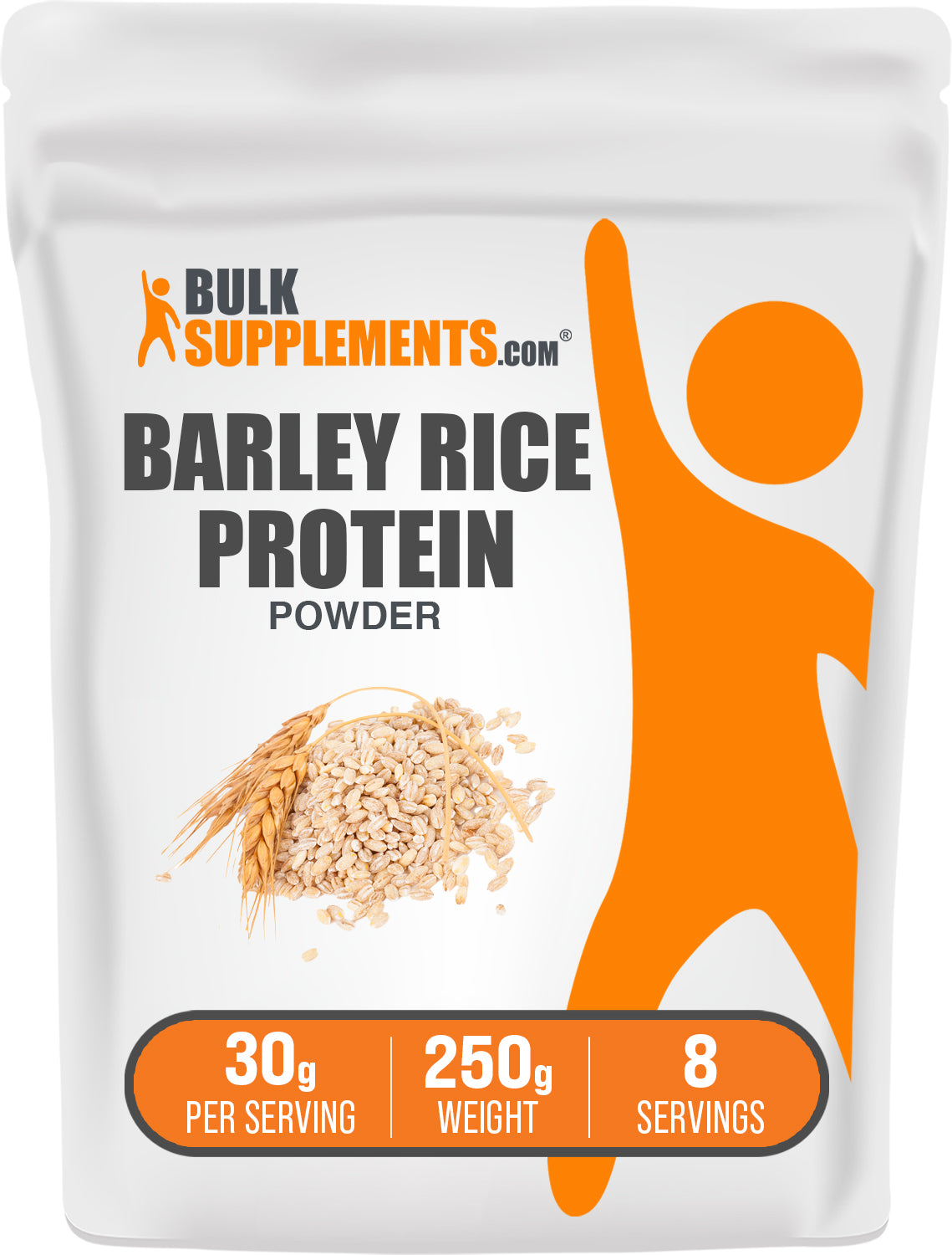 BulkSupplements.com Barley Rice Protein Powder 250g bag image