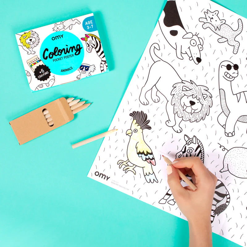 OMY Coloriage pocket - Animals