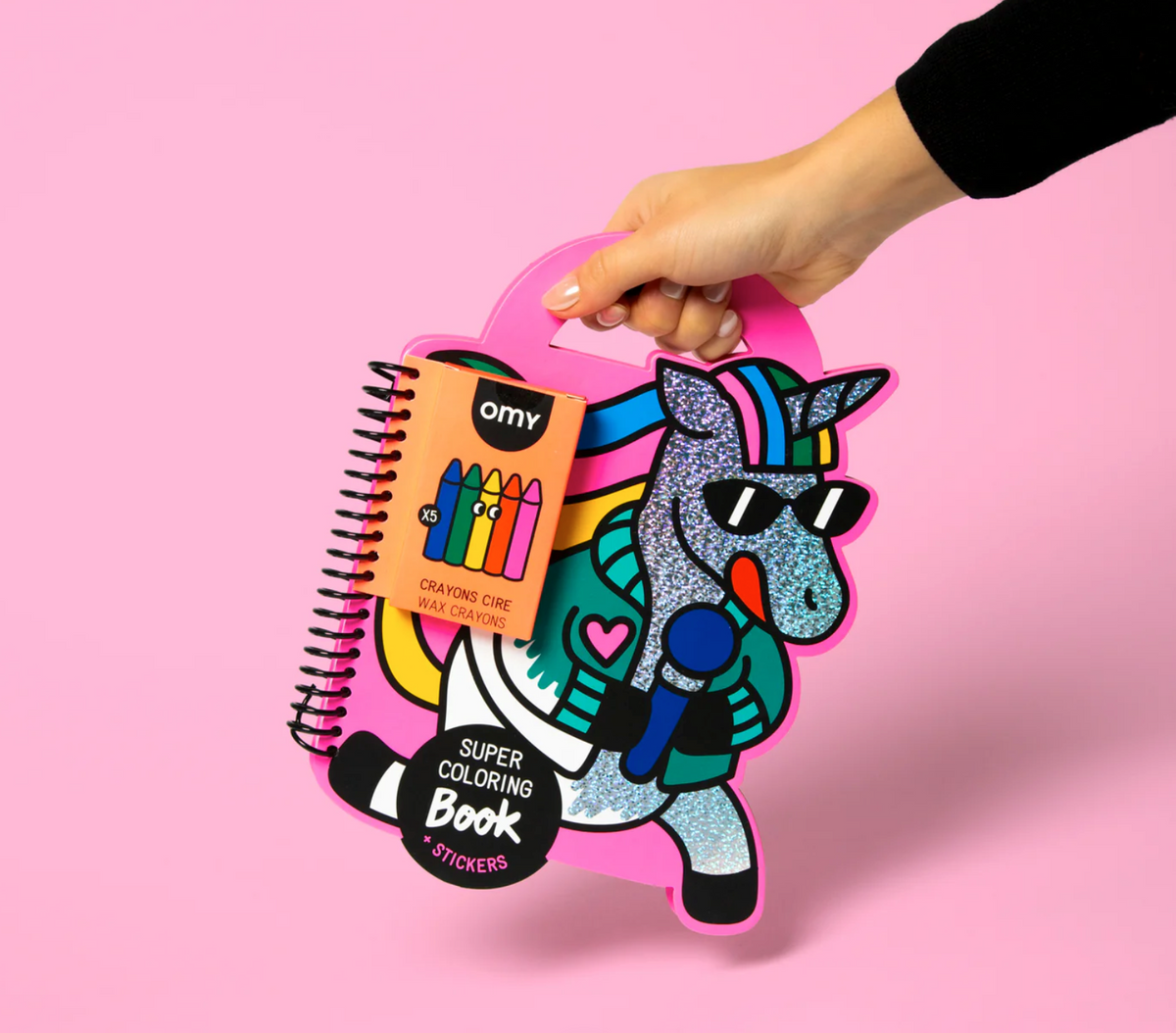 OMY Super coloring & stickers book - Lily