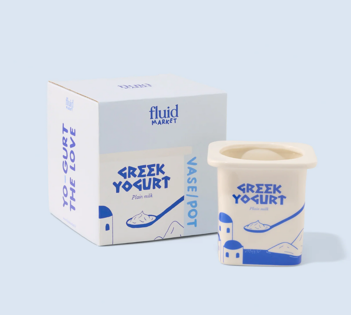 Vase - Pot de yaourt grec