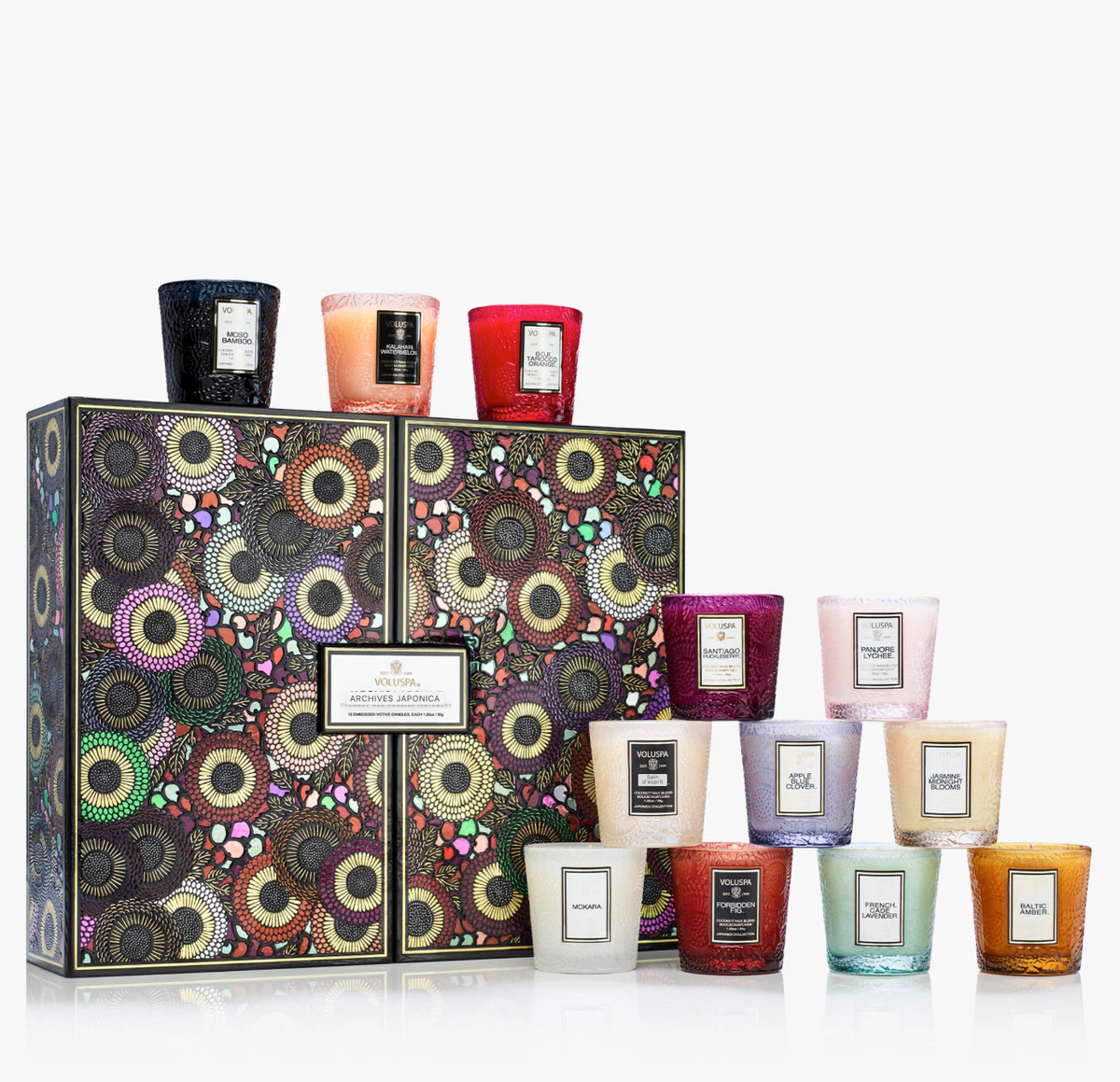 Voluspa 12 mini Bougies parfumées Japonica