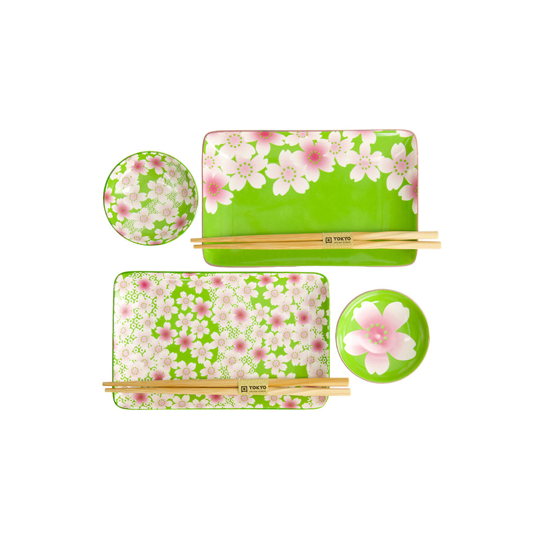 Coffret Sushis Flower - Vert