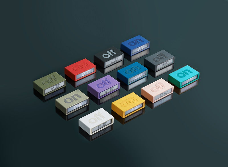 Réveil Flip mini Lexon - Bleu foncé