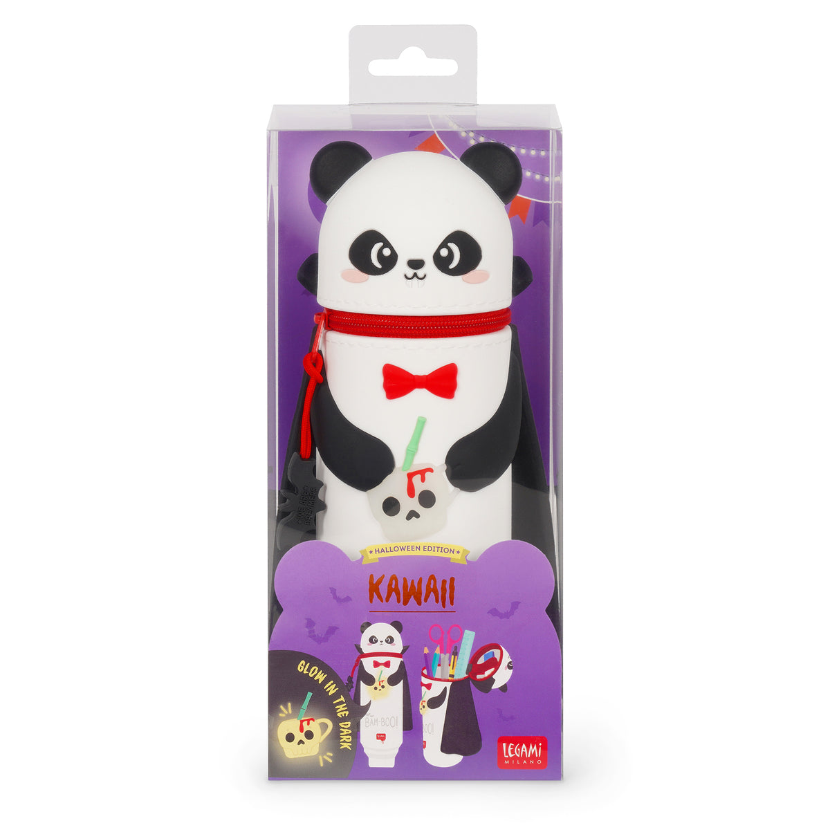 Legami Trousse en silicone 2 en 1 Kawaii- Panda Bam Boom