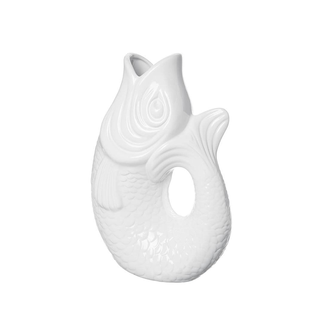 Vase Monsieur Carafon h.31 cm - Blanc