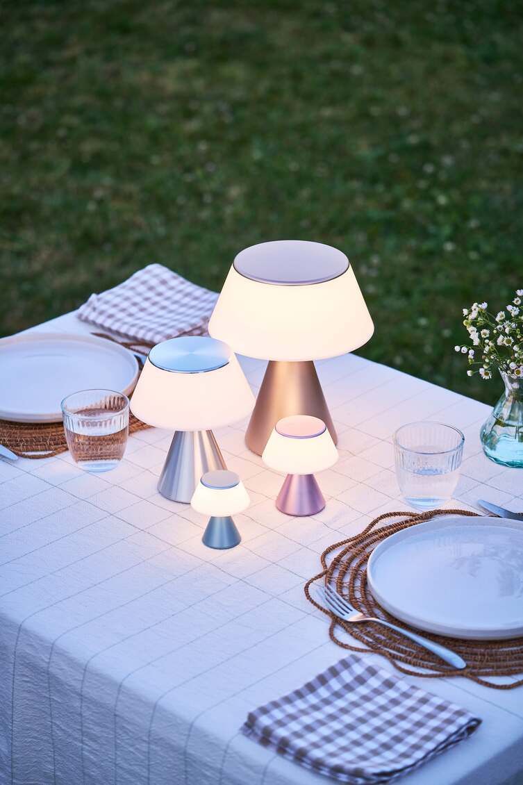 Lampe led portable Luma XL 24.8 cm - Aluminium
