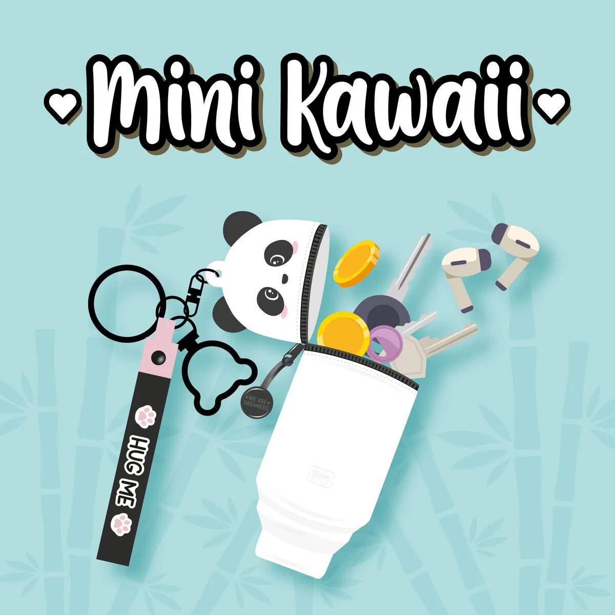 Legami Porte-Monnaie Porte-Clés Mini Kawaii