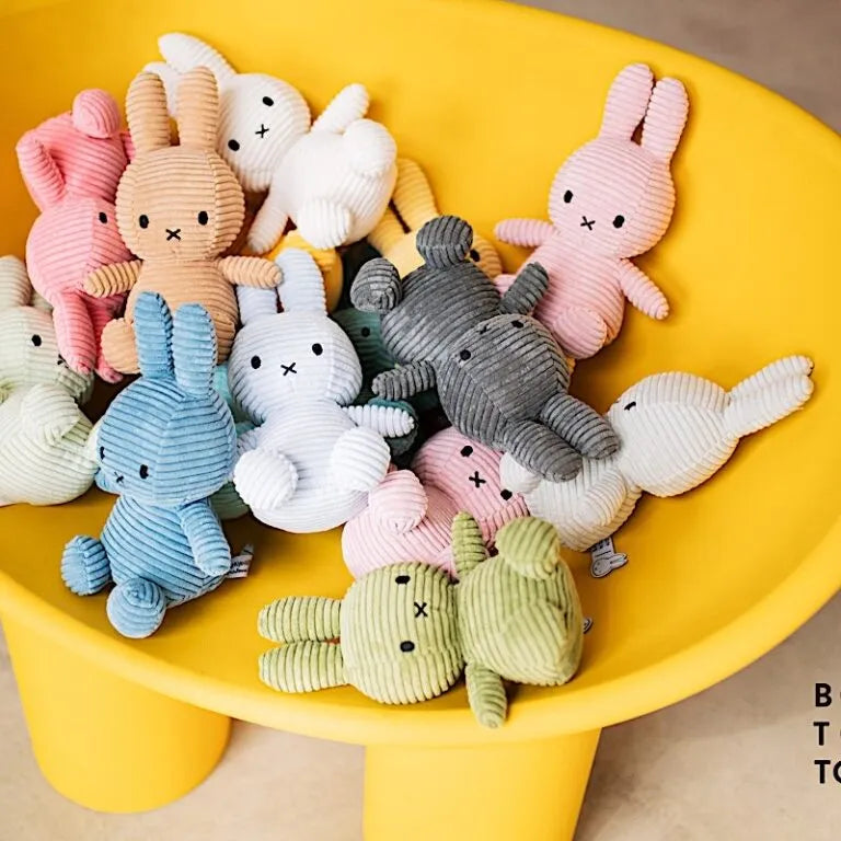 Doudou - Lapin Miffy Velours côtelé vieux rose