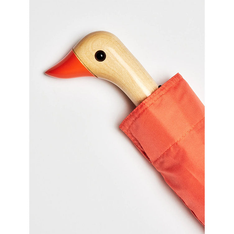 Parapluie compact avec manche Duck - peach