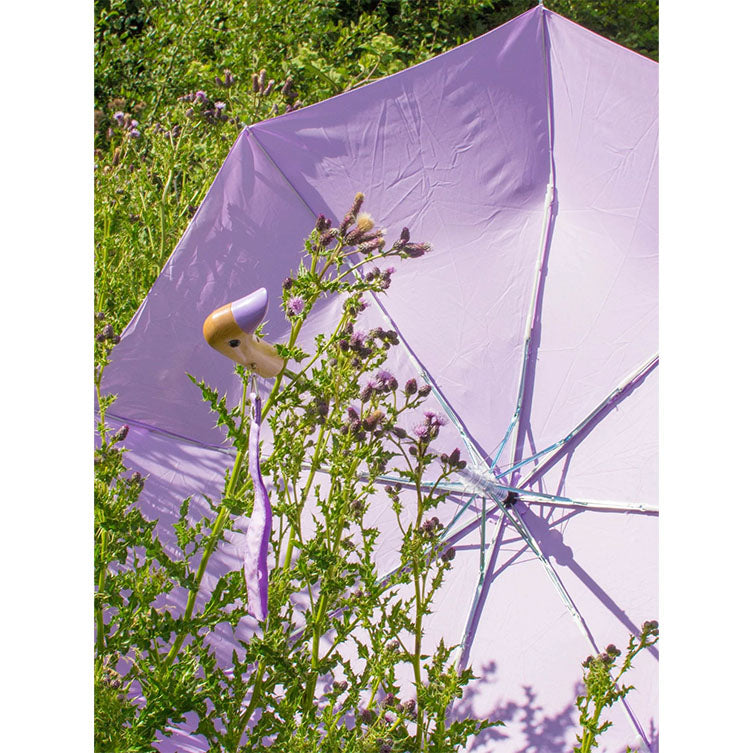 Parapluie compact avec manche Duck - lilac