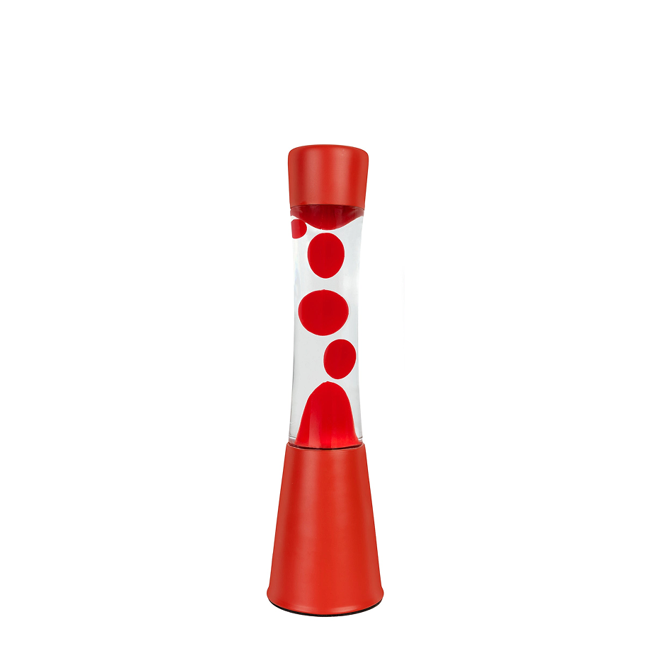 Lampe à lave h.41.5 cm - rouge